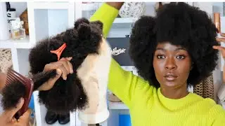 How To Prevent Extreme Shedding On Wigs for Natural Hair | Detangling Routine HerGivenHair