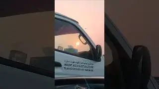 Morning vibes on the way to school  #carview #sunrise