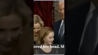 Joe Biden  makes little girl uncomfortable! #joebiden #democrats #politics #shortsfeed