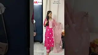 Myntra Kurta Set With Dupatta 💗#shortvideo #myntra #review #fashionstyle #myntrashopping