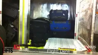 CLS Container Loading System at Heathrow Airport - Lifts All Airport Handling Solutions
