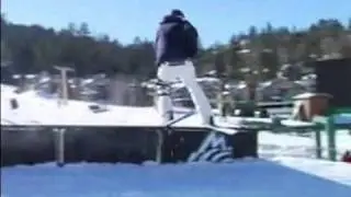 Advanced Snow Skiing Tricks : Outside 720 Rail Snow Ski Trick