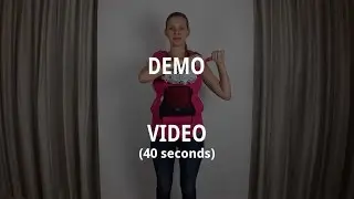Smart Cooling Baby Carrier in Pink | DEMO (40 seconds)