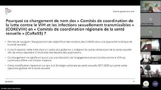 Webinaire r&eacute;forme de la coordination de la sant&eacute; sexuelle (COREVIH)