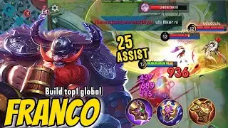 FRANCO TANK ROAM BEST BUILD AND EMBLEM | SOLO RANK MOBILE LEGENDS PART-67