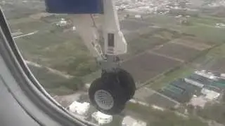 Landing in Barbados on LIAT.