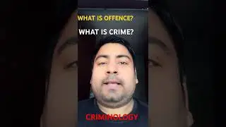 Definition of crime | Meaning of crime |What is offence in criminal law |#viralvideo #youtubeshorts