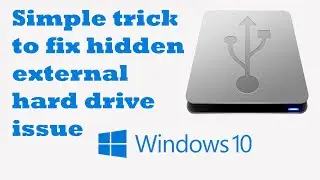 [2024] Fix hidden external hard drive issue in seconds | Windows 10 | Windows cli
