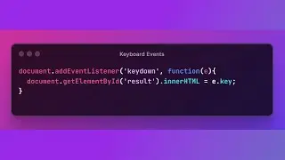 Unlocking Website Magic: Harnessing Keyboard Events for Dynamic Content Display.
