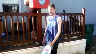 Dustin Ericksen of S6 takes the Ice Bucket Challenge