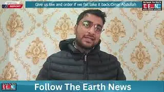 Give us law and order if we fail take it backOmar Abdullah