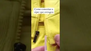 Como consertar o z&iacute;per que estragou!