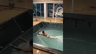 🏊 Swimmer Training Pool! 😲 Swim Without Moving Forward! #shorts