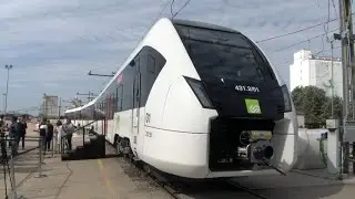 FGC presenta el primer tren elèctric que cobrirà la línia Lleida-Terrassa