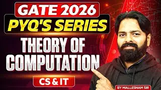 GATE 2026 | Theory Of Computation | PYQ's Series | CS & IT | GATE PYQ