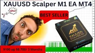 XAUUSD Scalper M1 EA MT4 Setting + Backtest | Profit: $100 up $8.700 / 3 Months | EA Forex Store