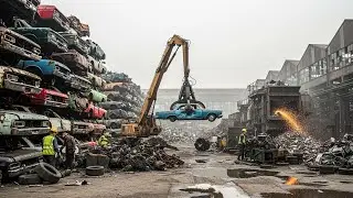 Inside the Old Cars Recycling Factory &ndash; How Scrap Cars Become Brand New Vehicles