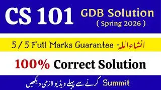 CS 101 GDB  Correct Solution 2026 | cs 101 gdb  Solution 2026 #cs101 #gdb #2026