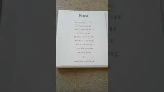 Free poem with my personal voiceover
