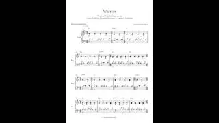 Warrior by Demi Lovato - Piano Accompaniment (Sheet Music)
