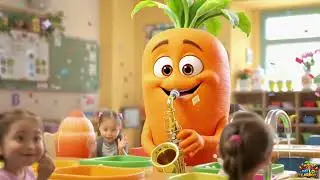 Wash Your Hands with Melo Carrot 🥕🎷🎒 School Song for Kids
