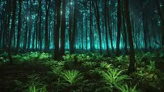 a dense forest teeming with vibrant green plants under the canopy The abundance of foliage creates a