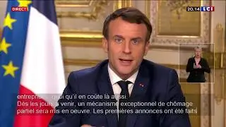 Virus : Discours intégral d'Emmanuel Macron