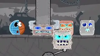 RED BALL 4: ALL 5 EVIL BOSSES & EVIL MIX GHOST MODE BASKETBALL! Gameplay