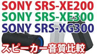 SONY　SRS-XE200　SRS-XE300　SRS-XG300　音質比較　　Pink 「Raise Your Glass」