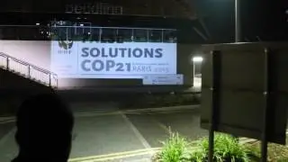 Guerilla projection by Feral X on WWF's head office