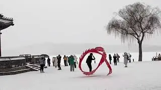 The Summer Palace in Beijing in the dead of winter