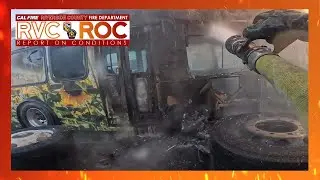 Large Commercial Bus Fire in Jurupa Valley // Report on Conditions // June 28th, 2023
