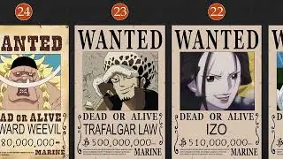 THE 51 Highest Bounties in ONE PIECE