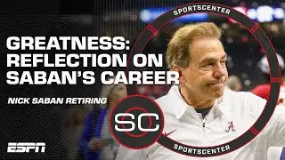 GREATNESS 👏 Nick Saban retires as head coach of Alabama Crimson Tide | SportsCenter
