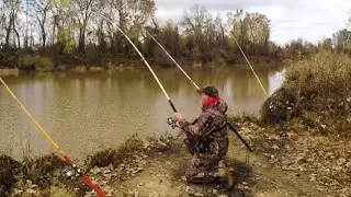 Fall catfishing the Poteau river