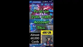 YU GI OH! DUEL LINKS ACCOUNT SELL ( 3 YEAR ACCOUNT / 700 TYPE UR , 1462 TYPE SR CARDS / LVL 60)