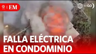 Falla el&eacute;ctrica gener&oacute; fuego en condominio de Comas | Edici&oacute;n Mediod&iacute;a | Noticias Per&uacute;