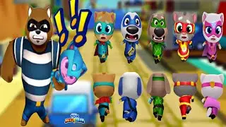 Talking Tom Hero Dash - Discover all the heroes  - LILU Gameplay