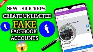 How to Create Unlimited Fake Facebook Accounts | Create Facebook Account Without Phone And Email