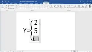 How to add a big curly bracket in Word