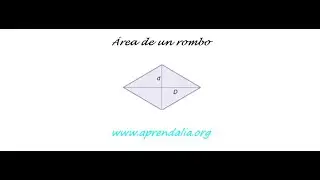 &Aacute;rea de un rombo