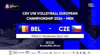 🔴 BEL 🆚 CZE | Day 5 Plovdiv | EuroVolley U18M