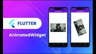 Flutter Animation Widget | 17 | AnimatedWidget | Animation, Transform, rotate | Speed Code