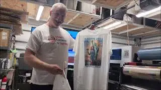 Using The Refinecolor RF-TS2 DTG Printer To Inexpensively Print On A Gildan 100% Cotton White Shirt