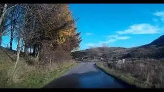 Autumn Back Roads Drive To Visit Old Library Glenfarg Perthshire Scotland