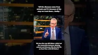 Bill Maher, PETA honorary director, is totally into not torturing animals!