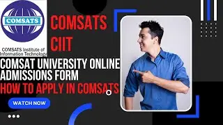 How to apply Online in COMSATS university | Form filling | step by step