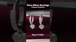new silver earrings designs for beautiful girls #shorts #viralshorts #silver #earrings