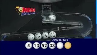 Mega Millions Drawing 06-26-2026