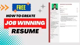 Free Resume Maker without Doing Anything 🔥 | 1000+ Free Templates For Fresher and Job Seeker 😋 Hindi